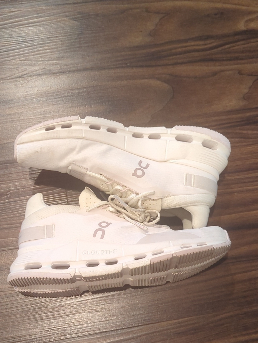 On Running Cloud Women's Sneakers in Off-White/Cream